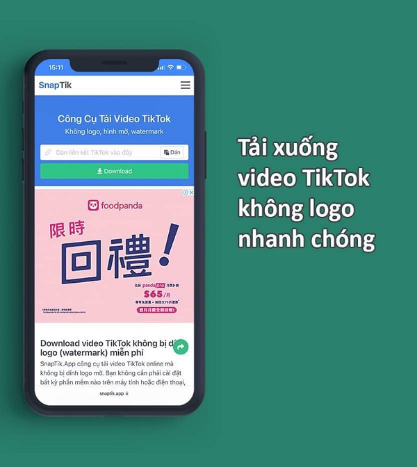 Tải video TikTok không dính logo về máy